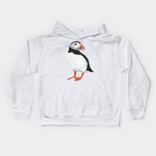 Puffin art Kids Hoodie